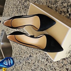 MICHAEL Michael Kors Nathalie Flex Pump Blk Suede, 9.5 M